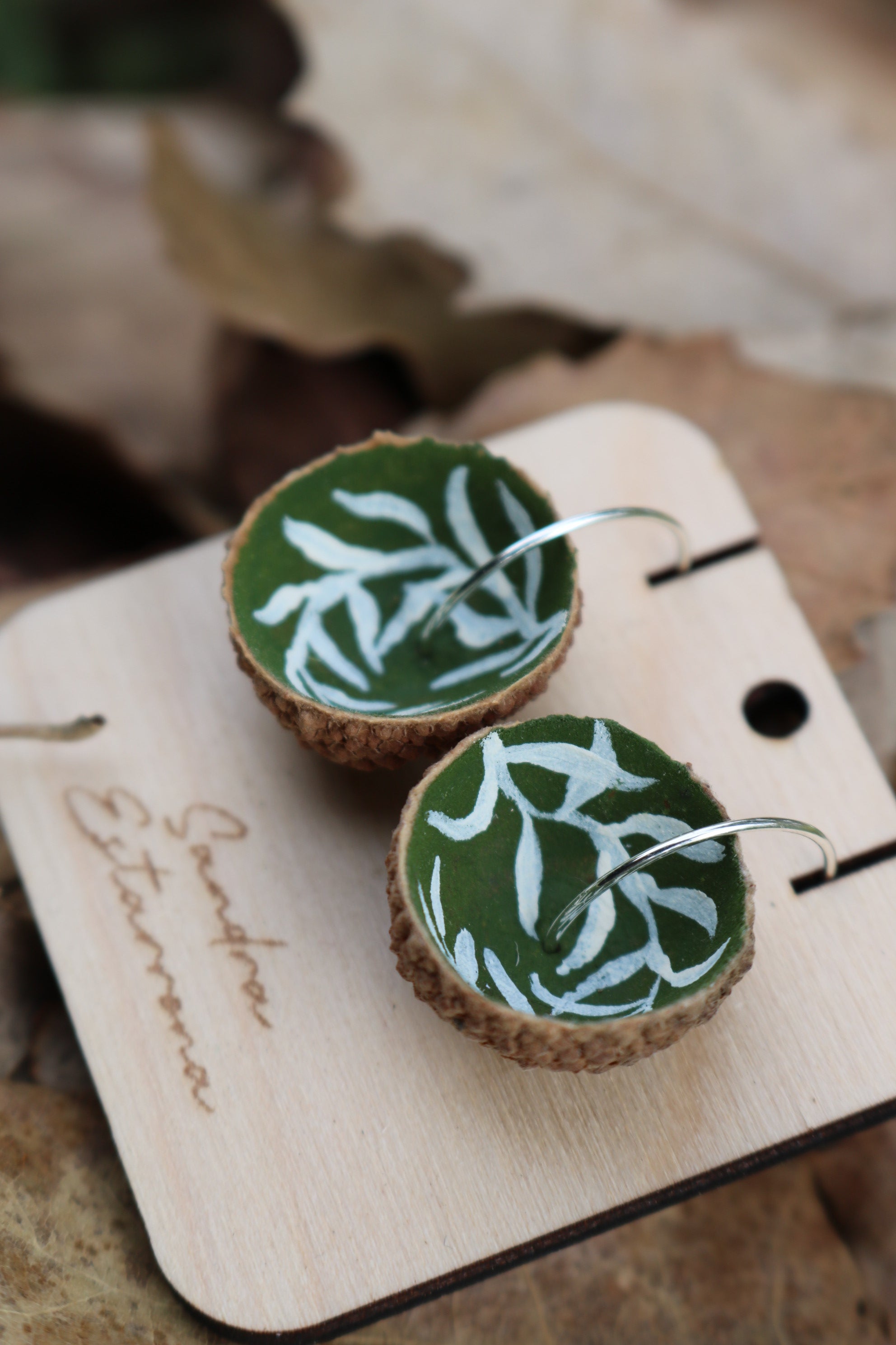 Pendientes de bellota · Reverde