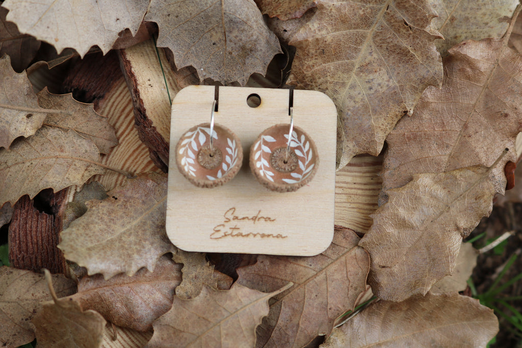 Pendientes de bellota · Natur