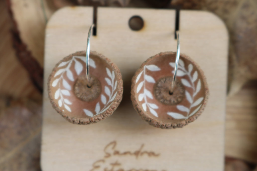 Pendientes de bellota · Natur