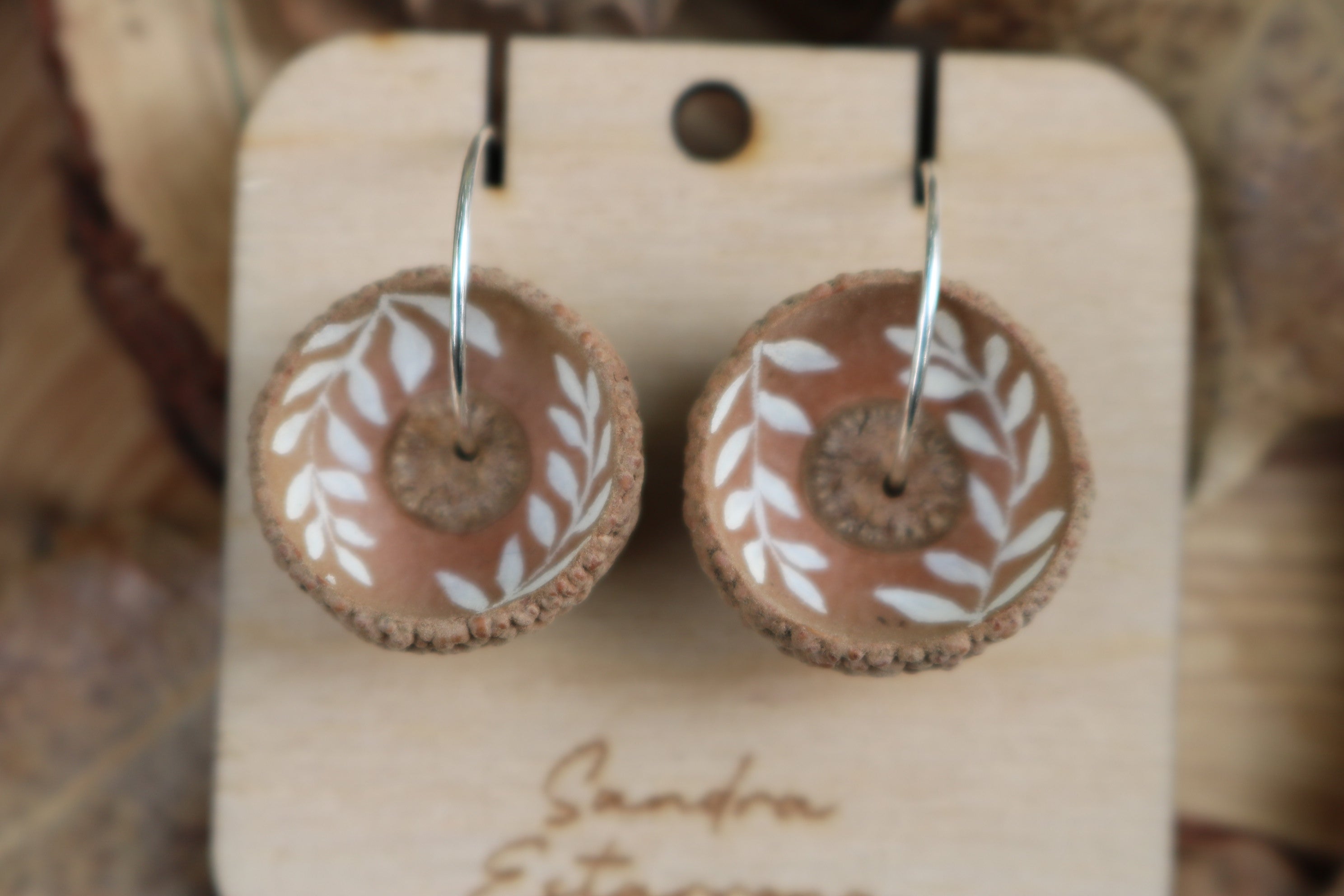 Pendientes de bellota · Natur