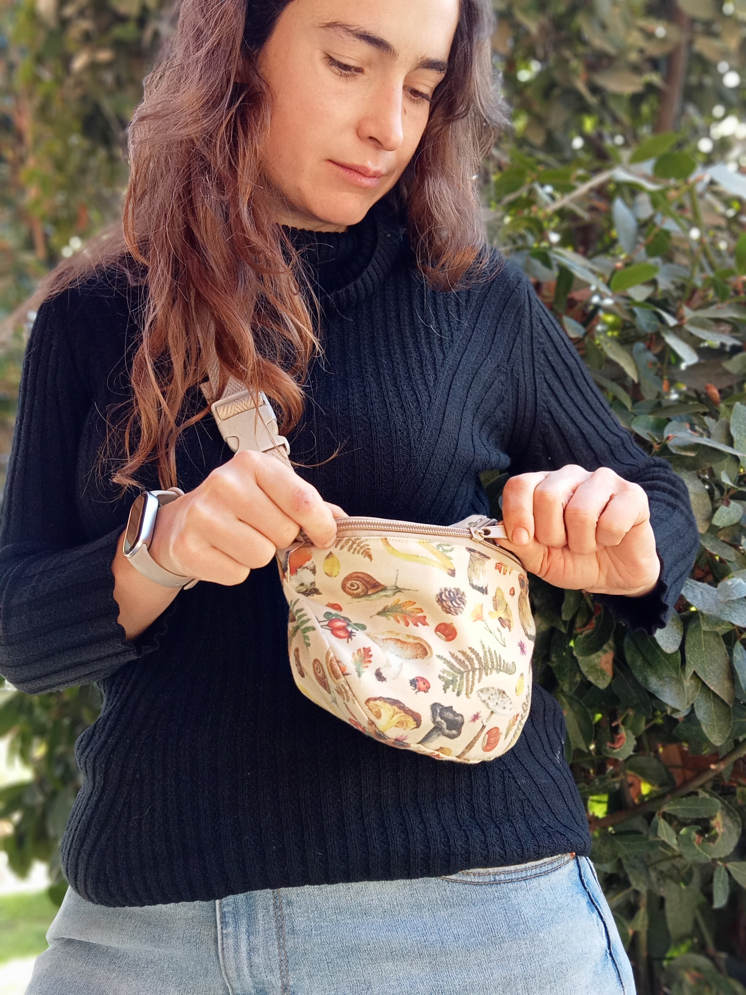 Riñonera Setas